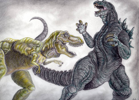 Godzilla Vs The T-rex