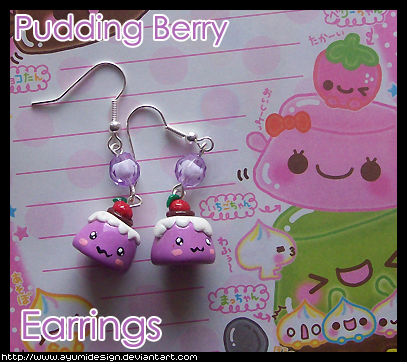 Pudding Berry Earrings