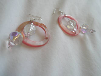 Pink Shell Earrnings .:1:.