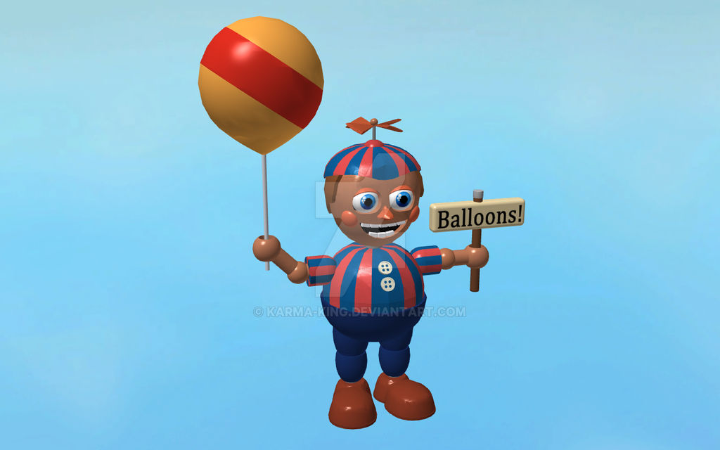 Roblox Fnaf2 Model Balloon Boy By Karma King On Deviantart - working roblox balloon
