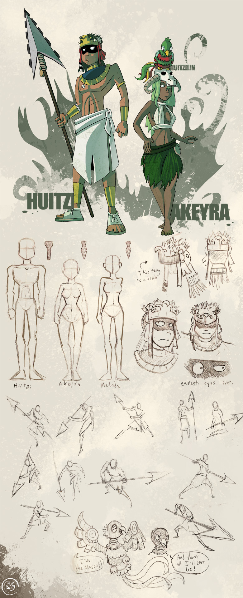 BA - Huitzi - Akeyra Sketches