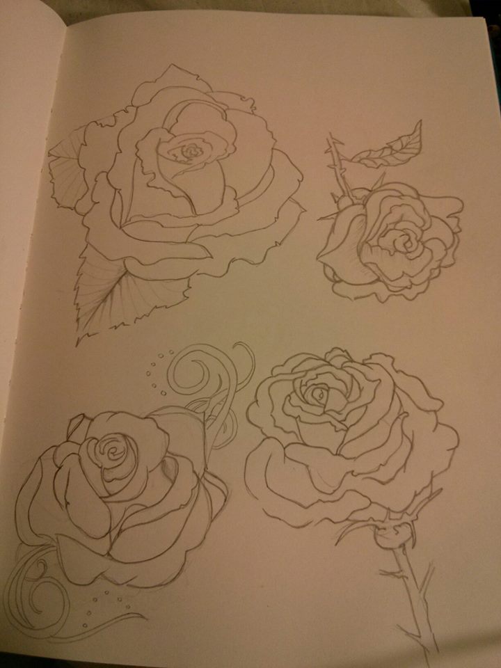 Rose outlines