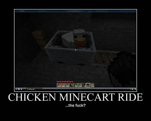 Chicken Minecart Ride