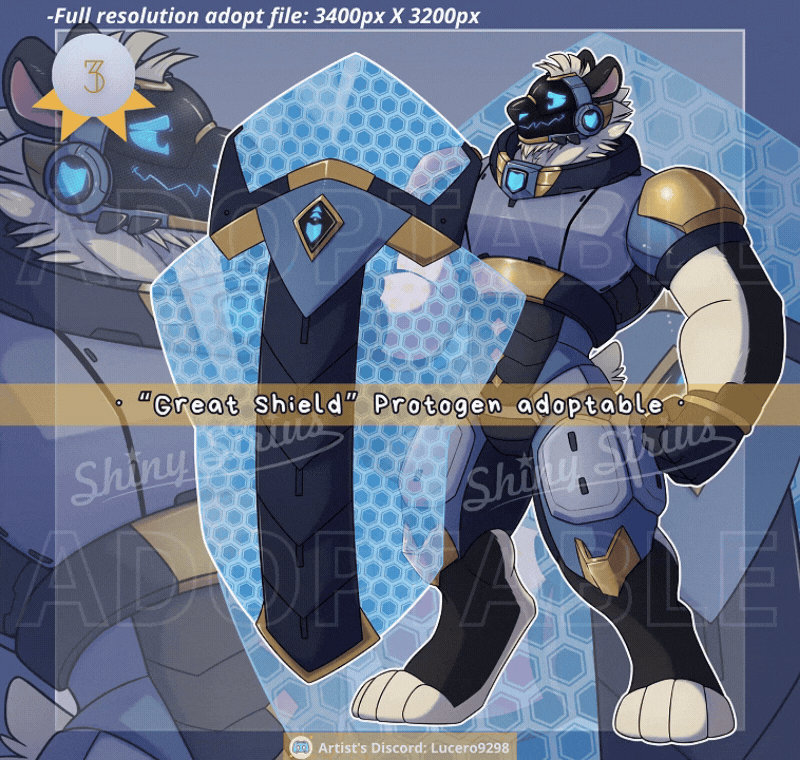 Great shield protogen adoptable by ShinySirius on DeviantArt