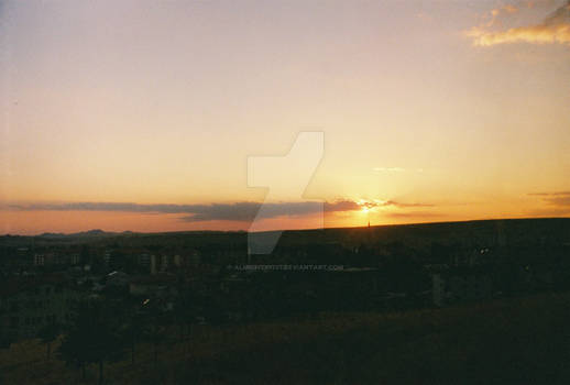 Sunset over Kars from Kars Castle