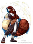 Gaara Tanuki -- Coloured by tacticalsnake