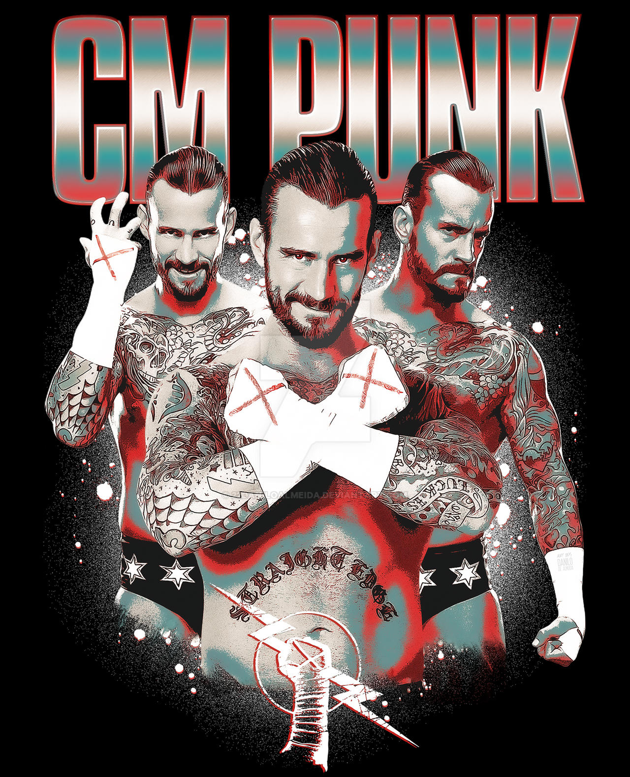 Cm Rddt CM Punk by 22daniloalmeida on DeviantArt