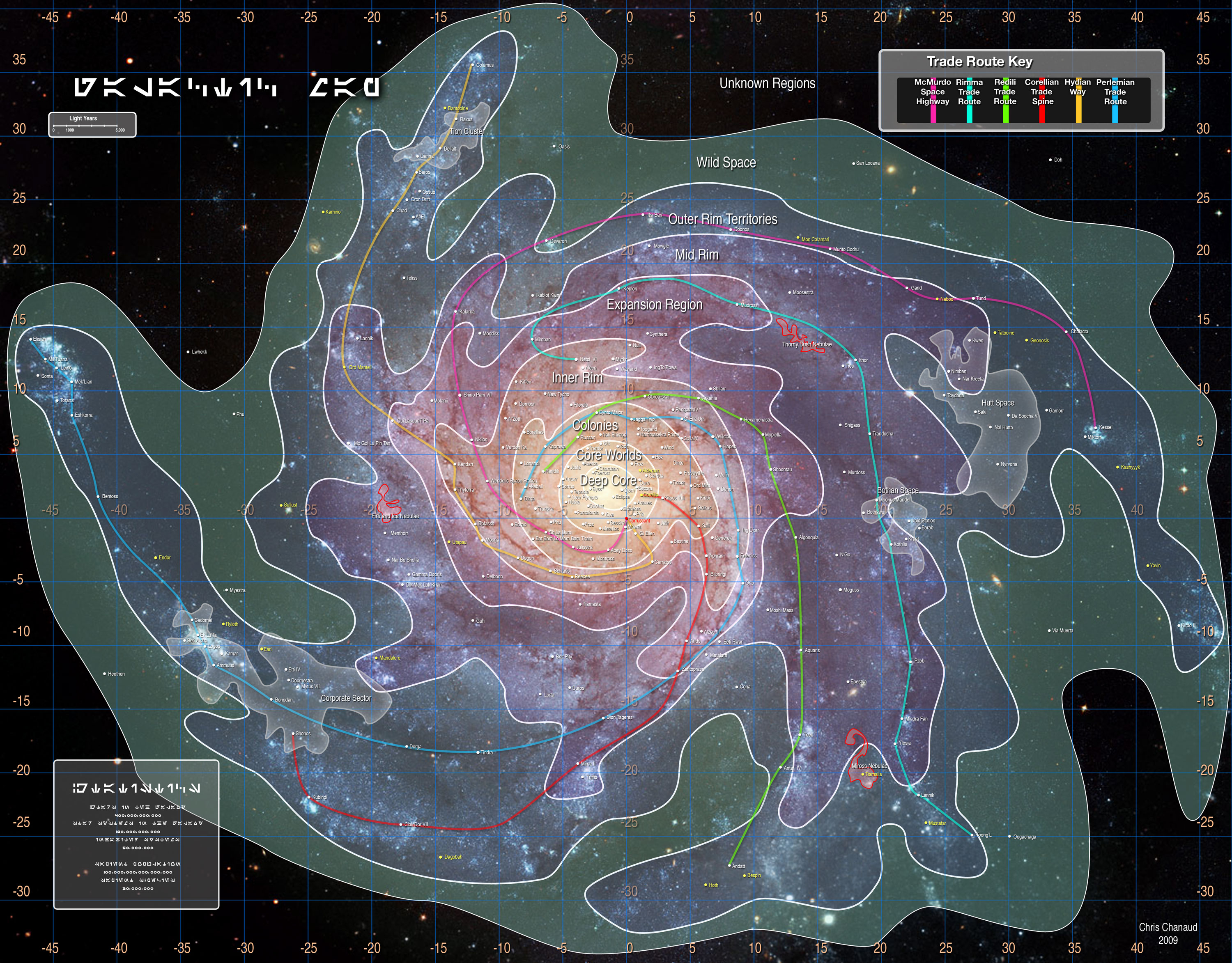 Star Wars Galaxy Map by chrischanaud on DeviantArt Star Wars Galaxy Map by chrischanaud on DeviantArt