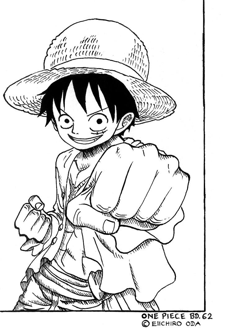 Luffy Lineart coloring practice by Link-Pikachu on deviantART