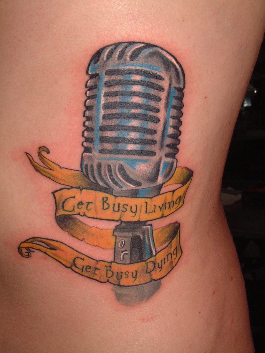 microphone tattoo by tattooistgus on DeviantArt