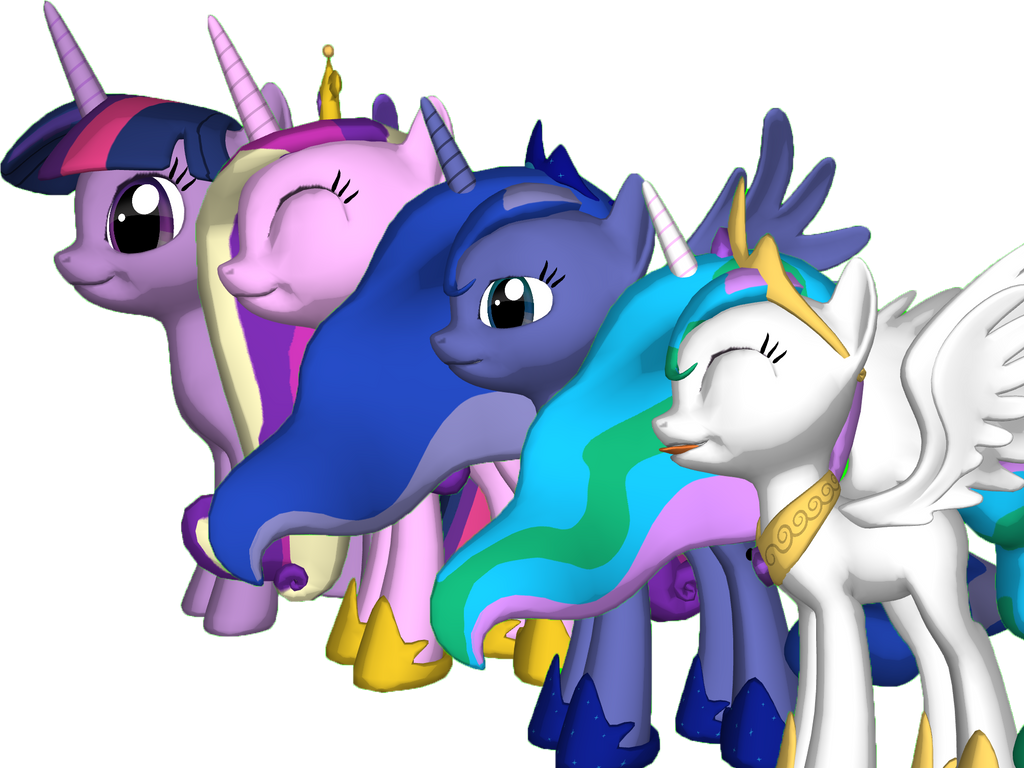 MLP Princesses CGI By MlpArtPage On DeviantArt