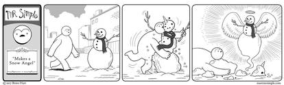 Mr. Simple Makes a Snow Angel