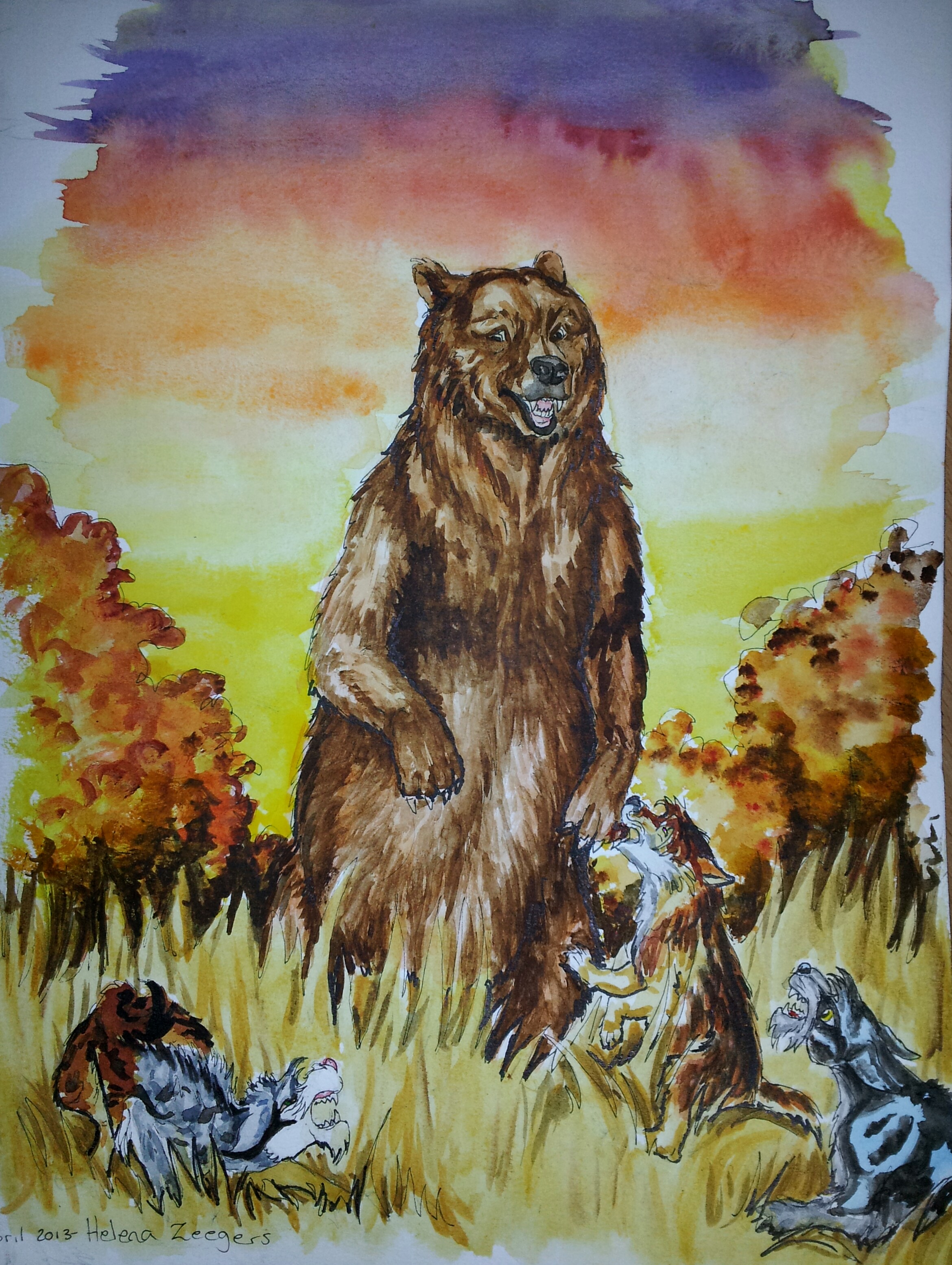 8. The bear encounter...