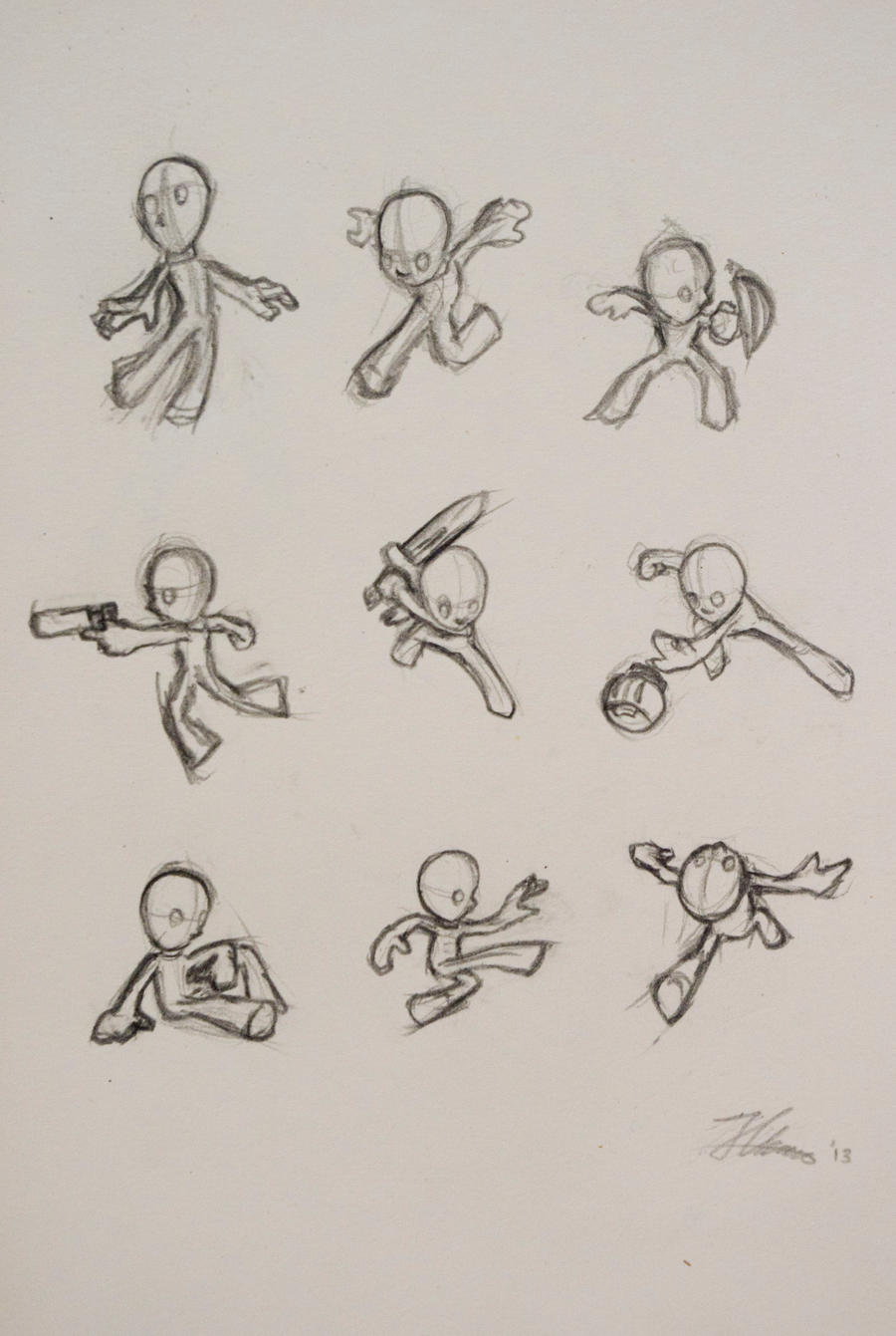 Spiral Knights - Action Pose Sketch