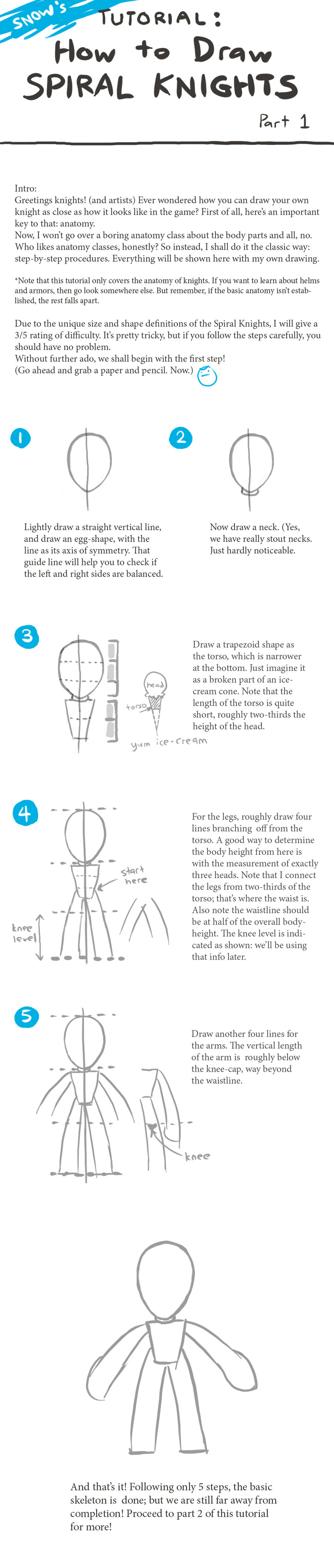 How to Draw Spiral Knights! - Part 1