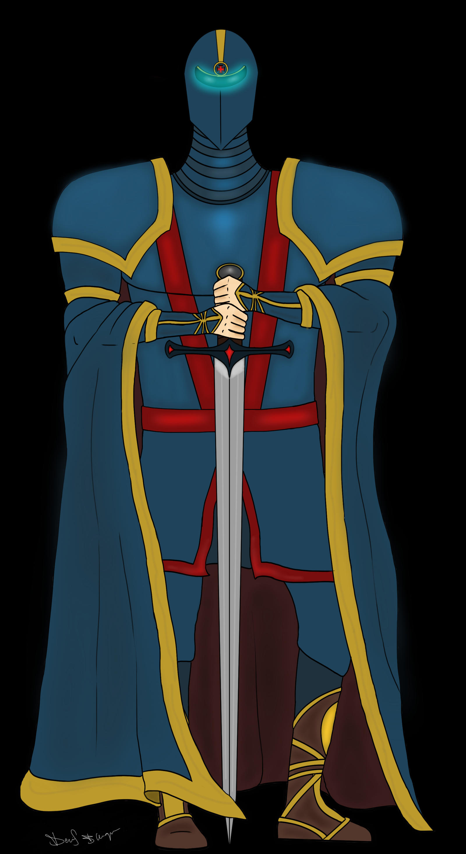 Knight Deviantart Medieval Knight coloured by DennisB-Art on DeviantArt