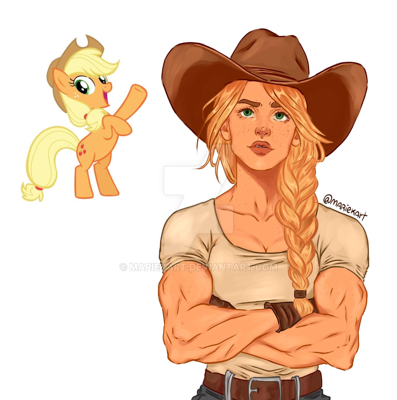 Applejack Man Human Apple Jack by Mariekart on DeviantArt