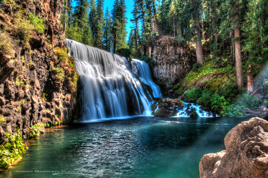 Afternoon Sun on the Middle Falls