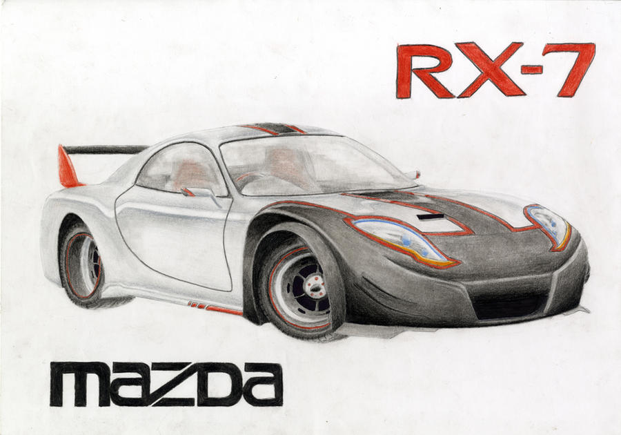 Red Cartoon Rx7 Tuned RX-7 by rick223 on DeviantArt