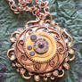 Golden Steampunk Pendant