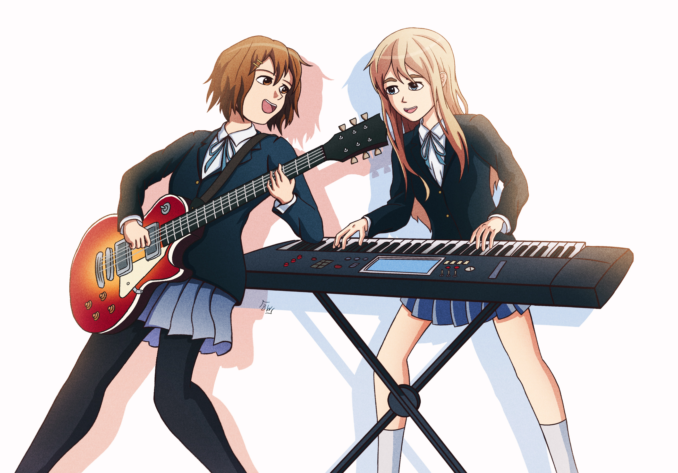 K-ON Yui and Ui by MissVampQueen on DeviantArt