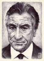 Robert De Niro Ballpoint Art by Rafik Emil H