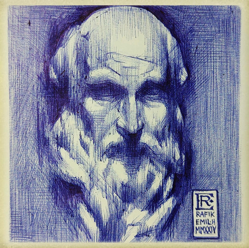 Saint Jerome by Rafik Emil H - Ballpoint Drawing by RafikEmil on DeviantArt