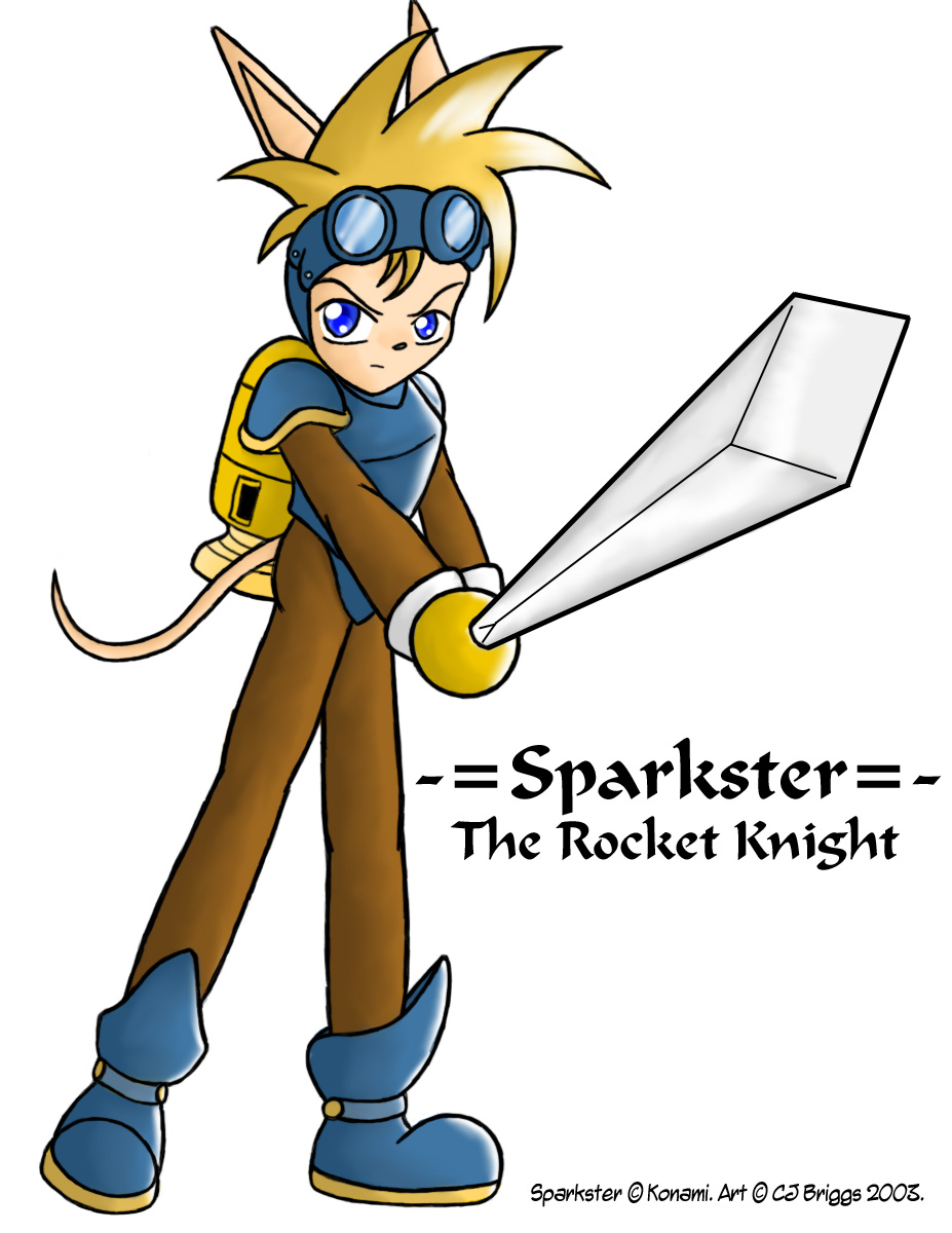 Sparkster in his armor