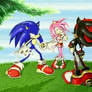 Sonic ,Amy, Shadow