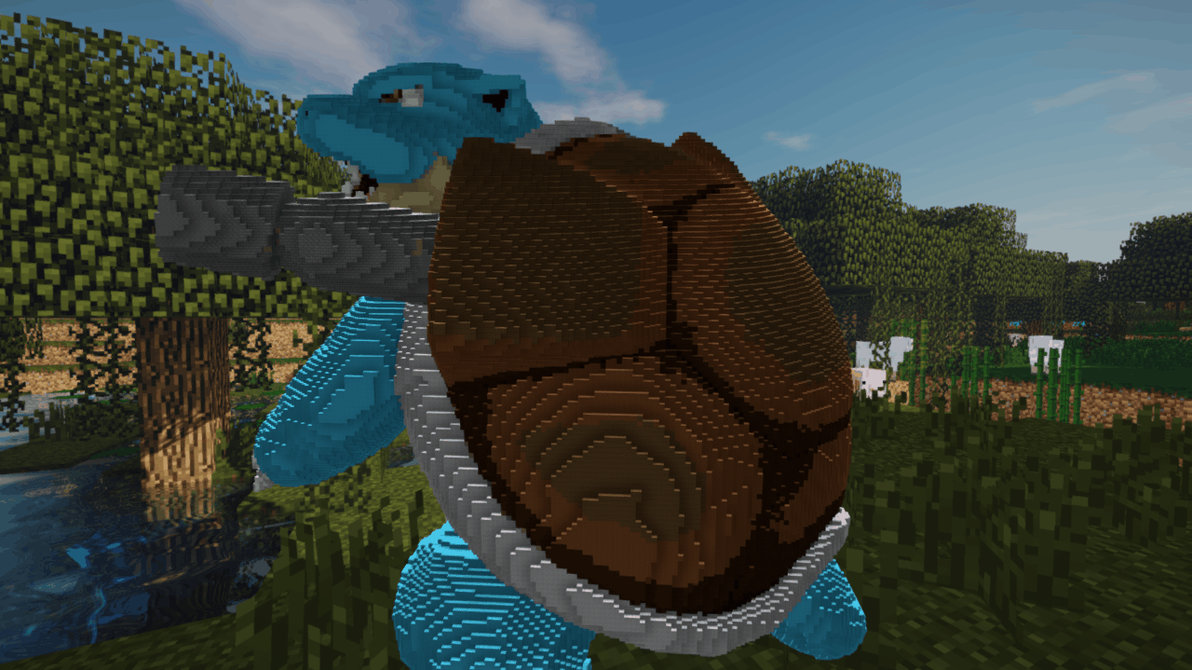 Minecraft Blastoise Build Schematic by inostupid on DeviantArt