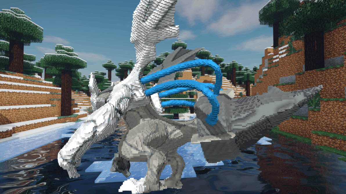 Minecraft Black Kyurem Build Schematic by inostupid on DeviantArt