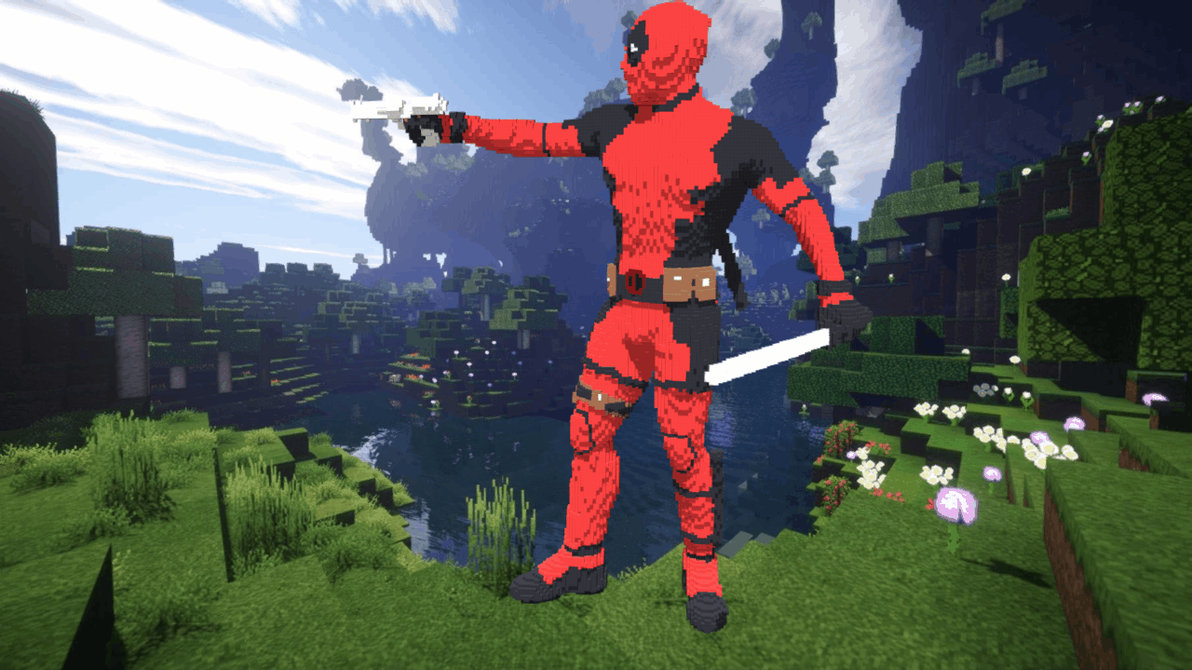Minecraft Deadpool Build Schematic by inostupid on DeviantArt