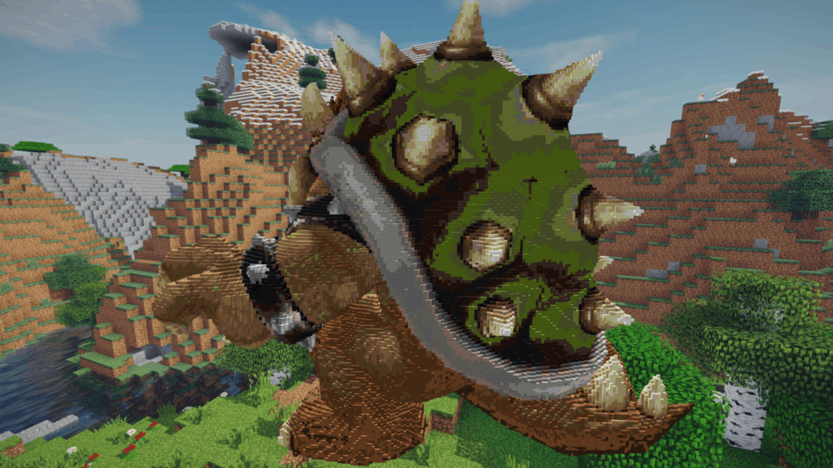 Minecraft Bowser Build Schematic by inostupid on DeviantArt