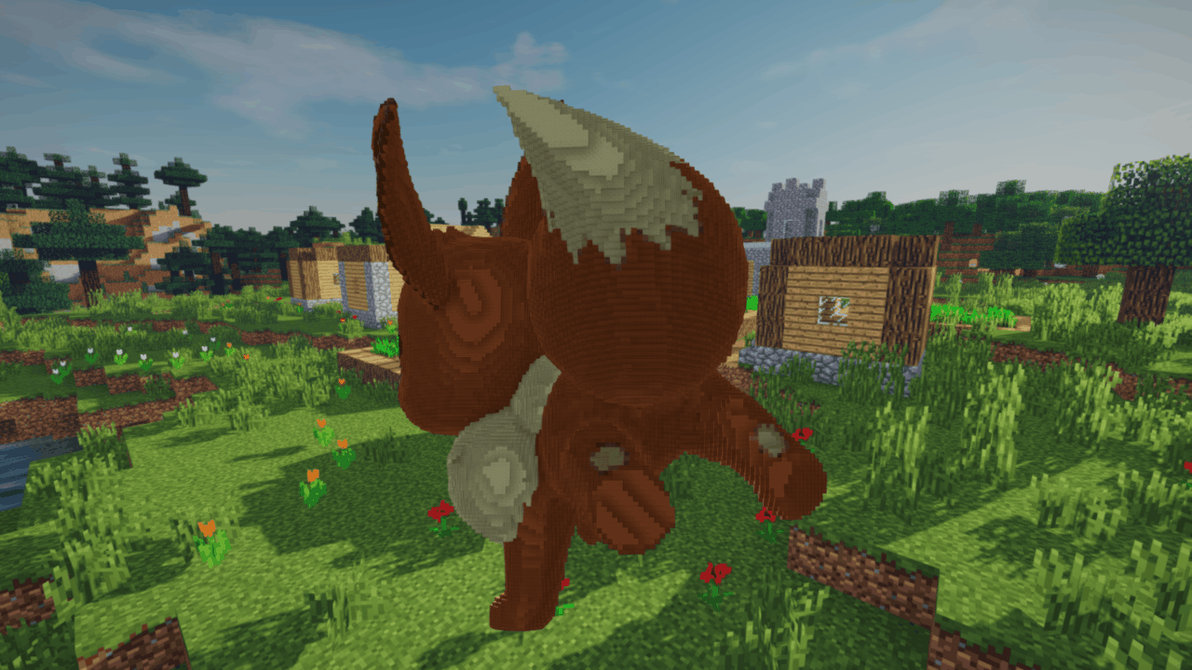 Minecraft Eevee Build Schematic by inostupid on DeviantArt