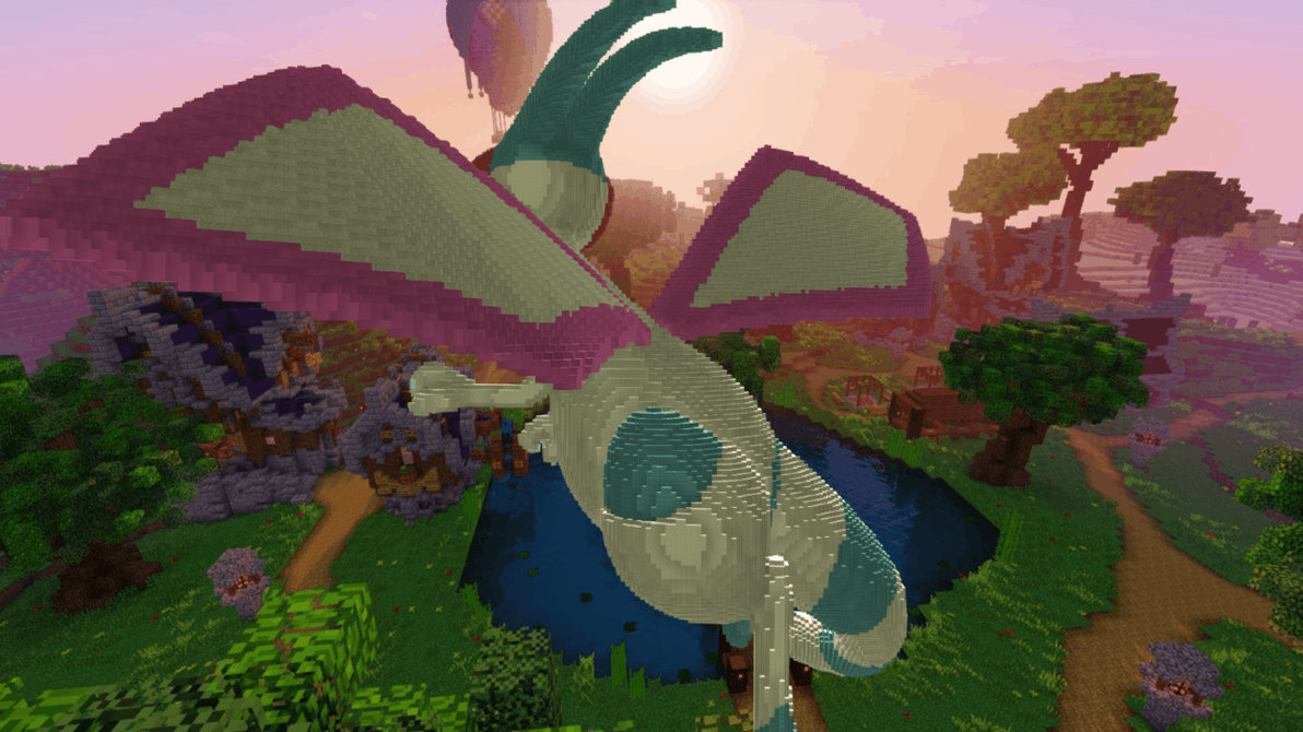 Minecraft Flygon Build Schematic by inostupid on DeviantArt