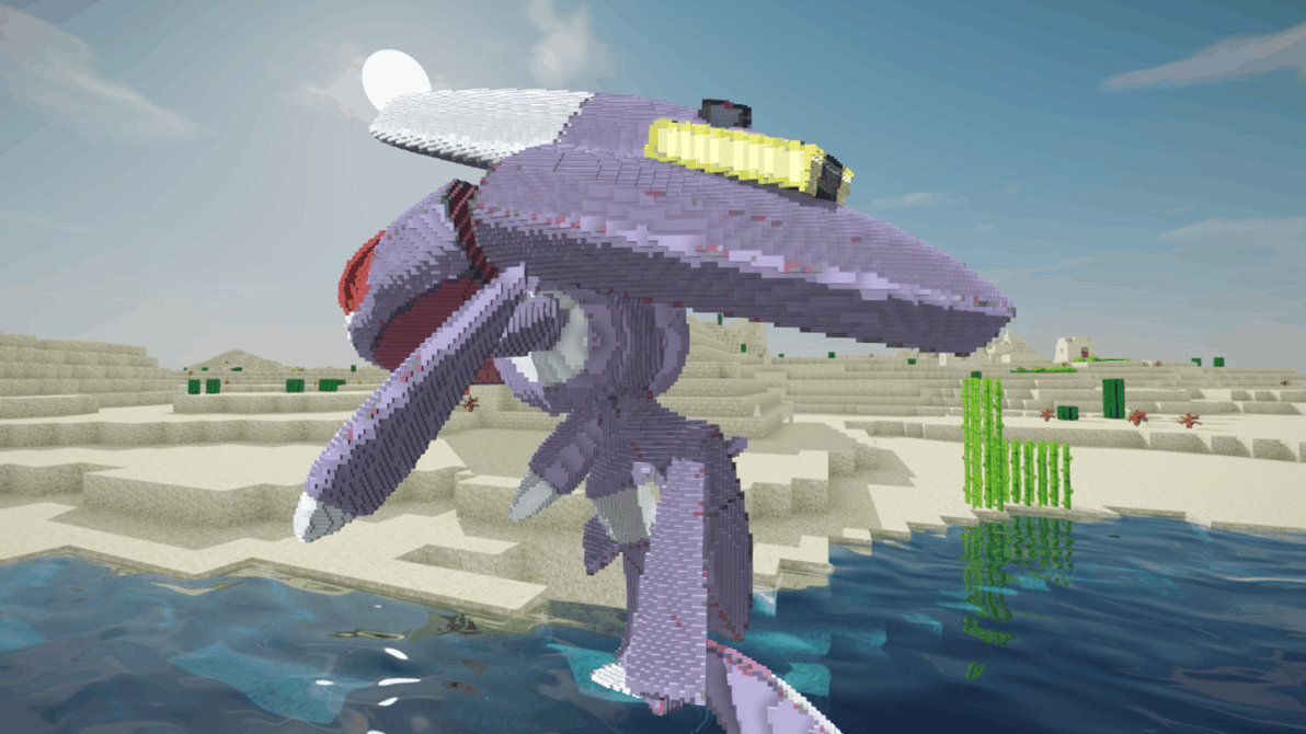 Minecraft Genesect Build Schematic by inostupid on DeviantArt