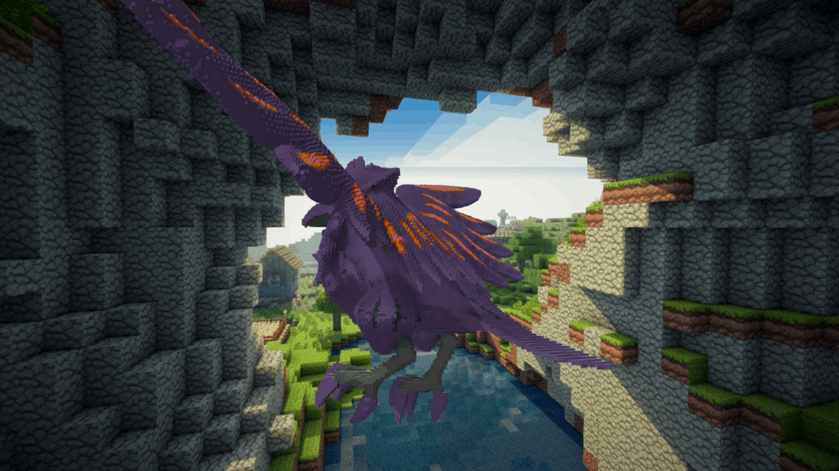 Minecraft Gigantamax Corviknight Build Schematic by inostupid on DeviantArt