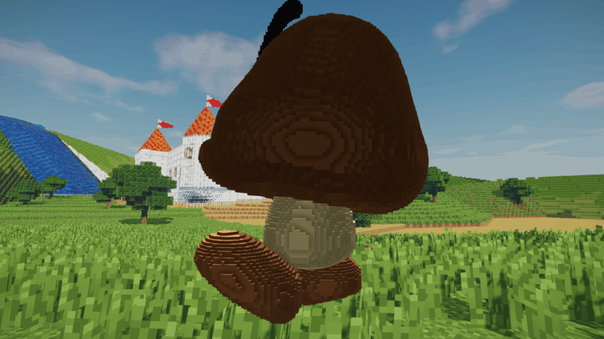 Minecraft Goomba Build Schematic by inostupid on DeviantArt