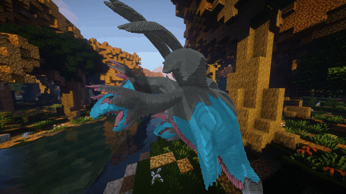 Minecraft Hydreigon Build Schematic by inostupid on DeviantArt