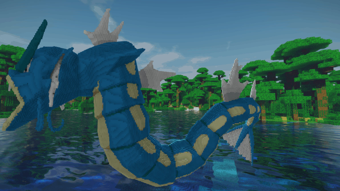 Minecraft Gyarados Build Schematic by inostupid on DeviantArt