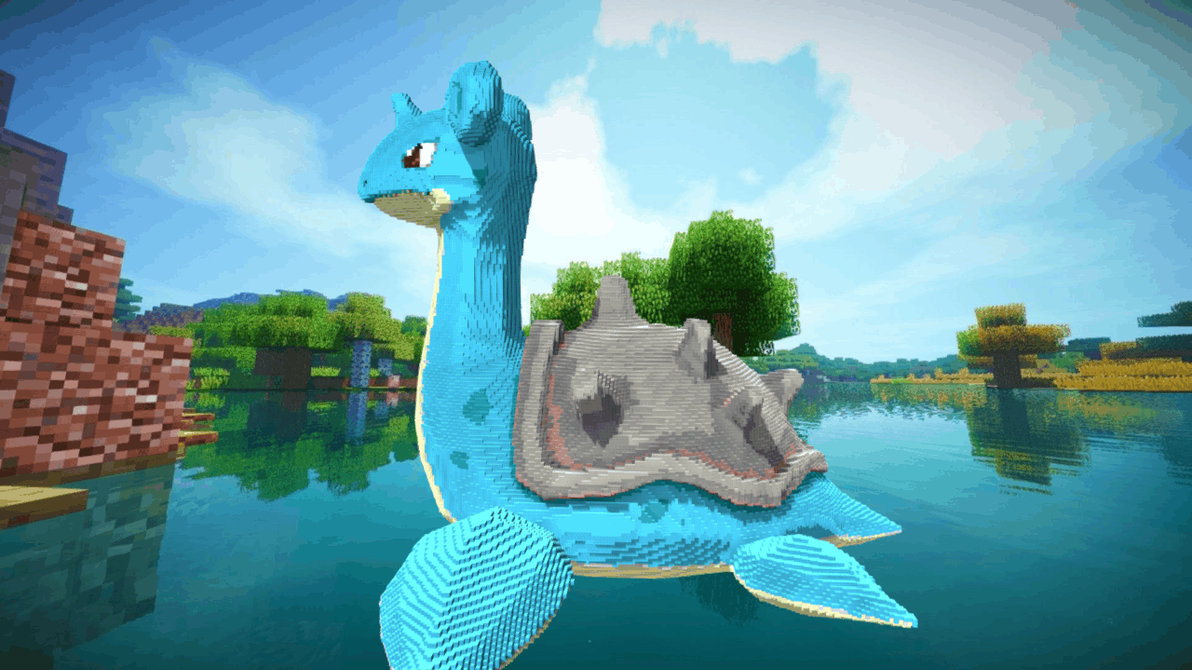 Minecraft Lapras Build Schematic by inostupid on DeviantArt