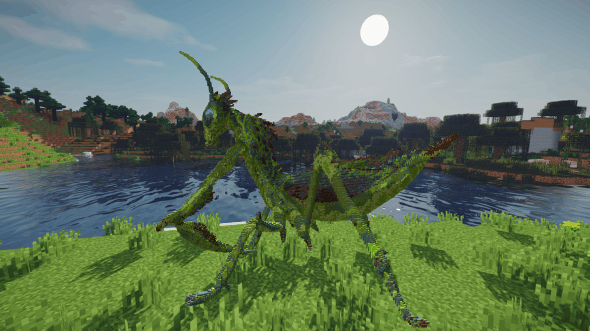 Minecraft Mantis Build Schematic by inostupid on DeviantArt