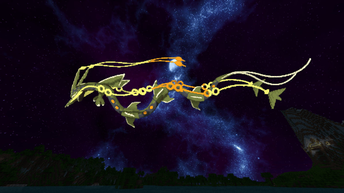 Minecraft Mega Rayquaza Build Schematic by inostupid on DeviantArt