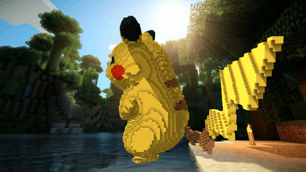 Minecraft Pikachu Build Schematic by inostupid on DeviantArt