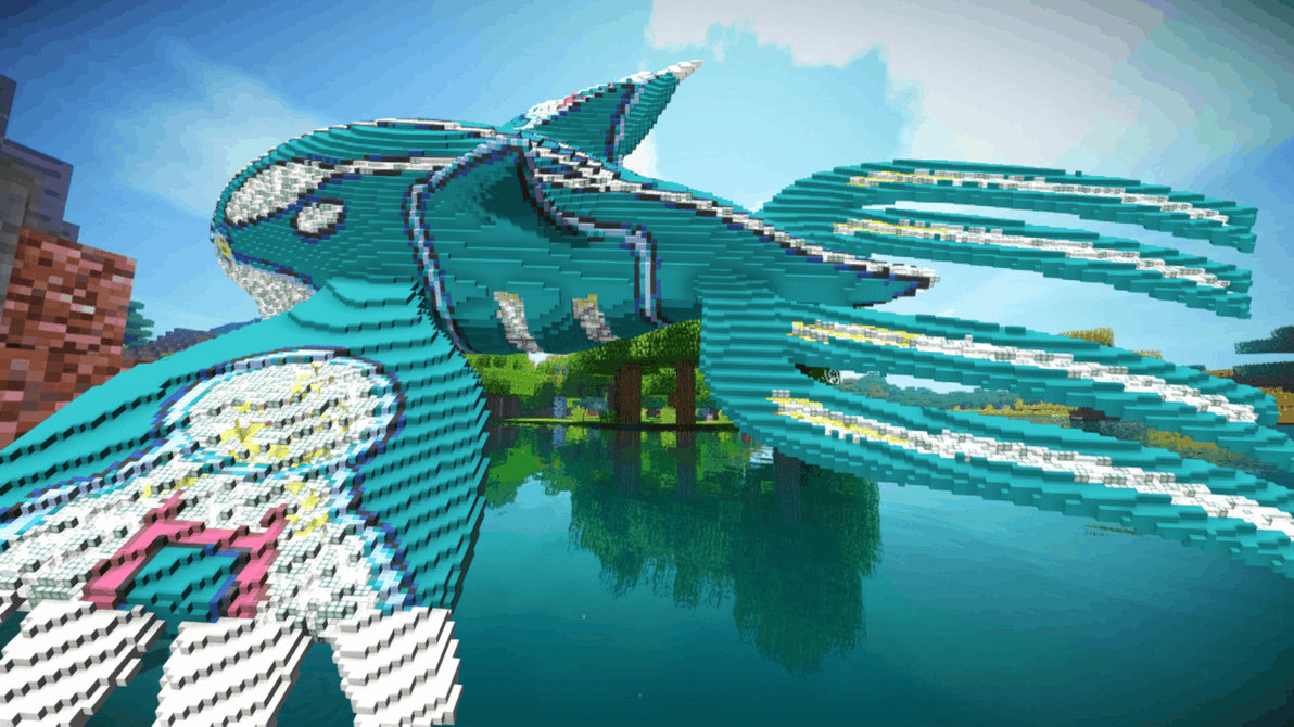 Minecraft Primal Kyogre Build Schematic by inostupid on DeviantArt