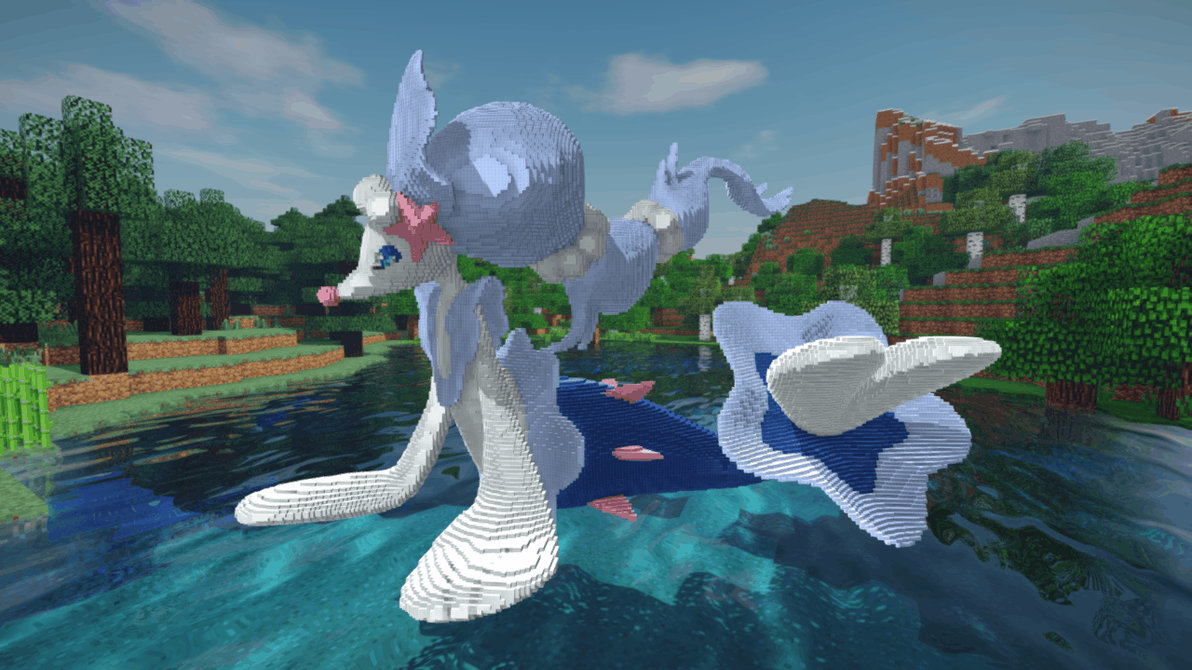 Minecraft Primarina Build Schematic by inostupid on DeviantArt