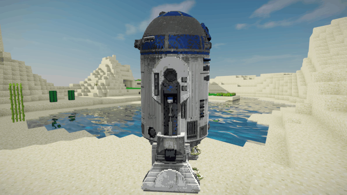 Minecraft R2d2 Build Schematic by inostupid on DeviantArt