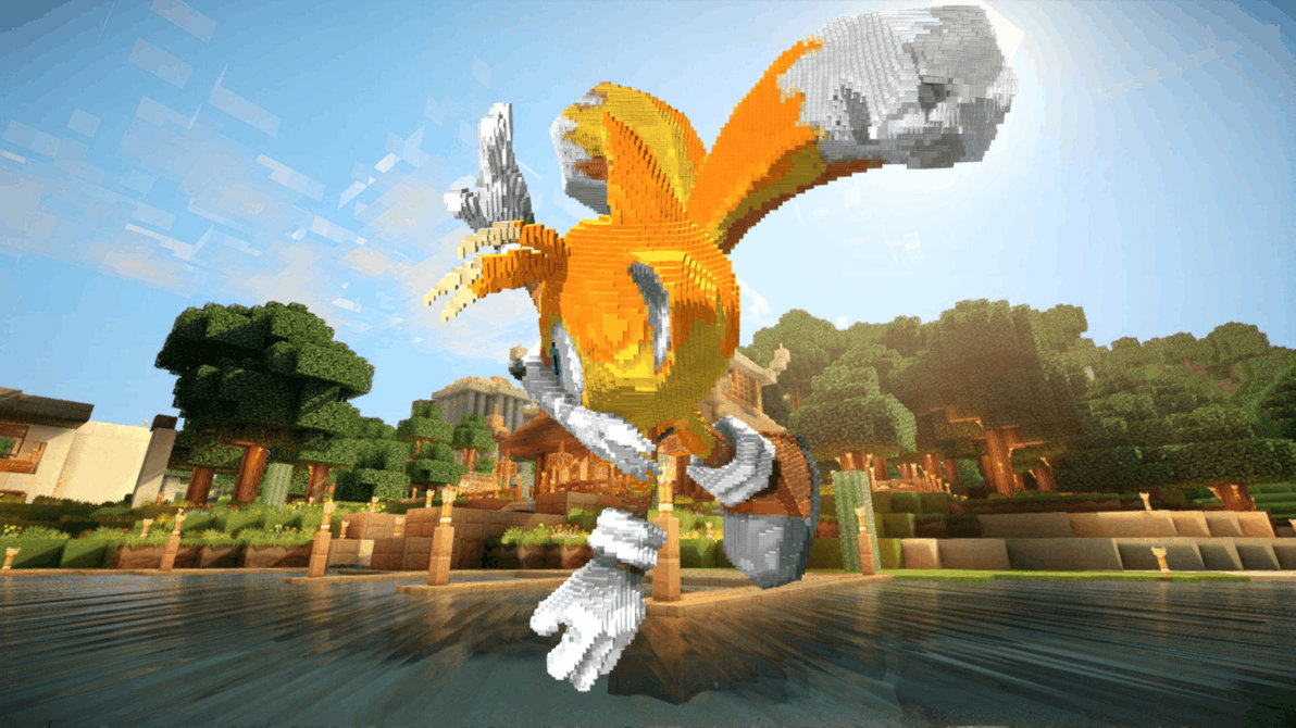 Minecraft Tails The Fox Build Schematic by inostupid on DeviantArt
