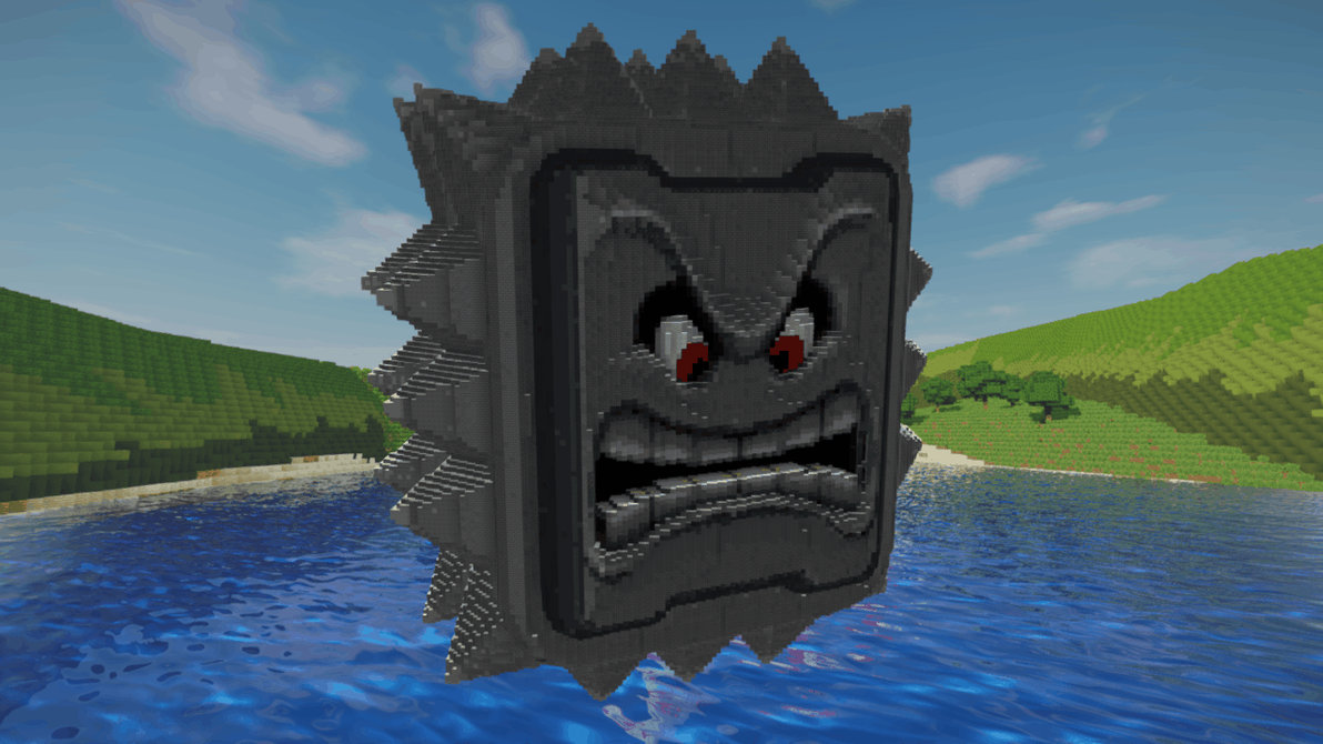 Minecraft Thwomp Build Schematic by inostupid on DeviantArt