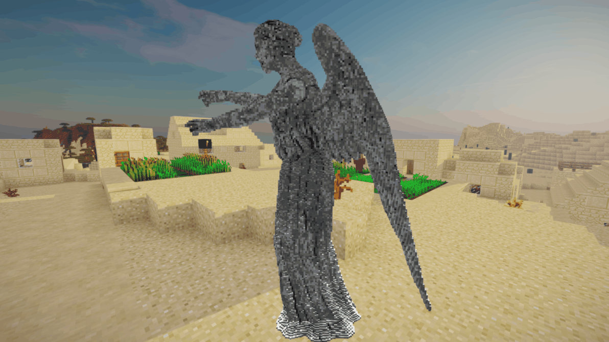 Minecraft Weeping Angel Build Schematic by inostupid on DeviantArt